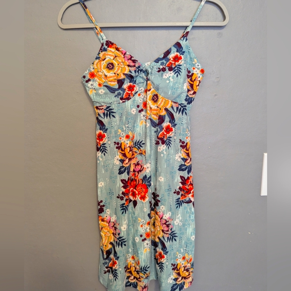 Floral Spaghetti Strap Dress